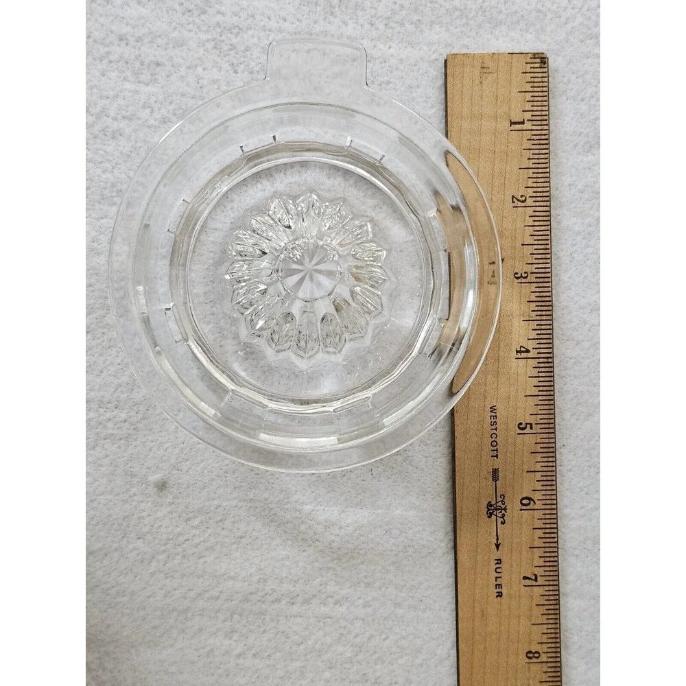 Vintage Clear Glass Lemon Orange Lime Citrus Juicer Squeezer Reamer Kitchenware*